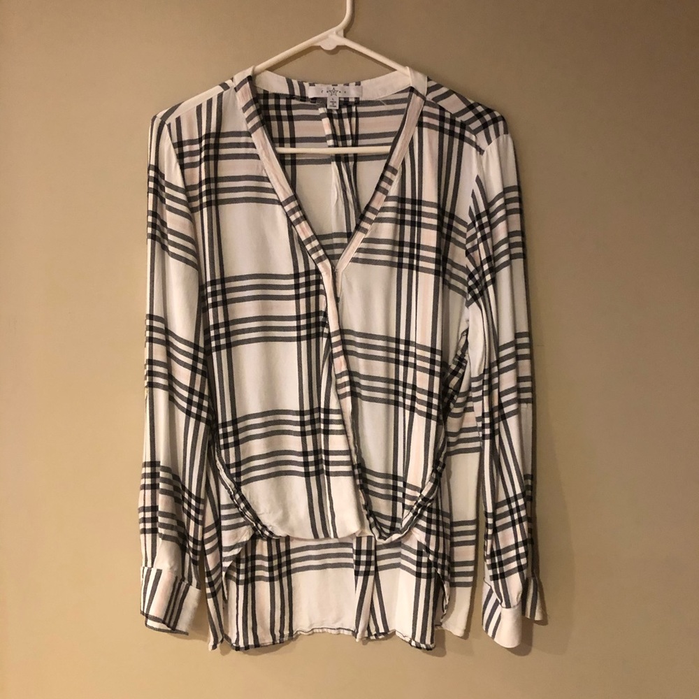 Fever lightweight plaid shirt Medium
